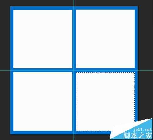 PS怎么绘制win10系统的的logo图标?