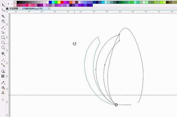 cdr怎么绘制一个圆形的logo图标?