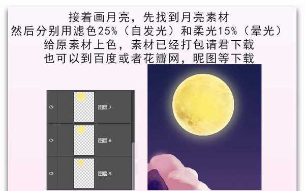 ps怎么设计夜色主题的七夕情人节商场促销海报?