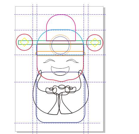 cdr怎么画财神矢量图? cdr设计Q版财神的教程