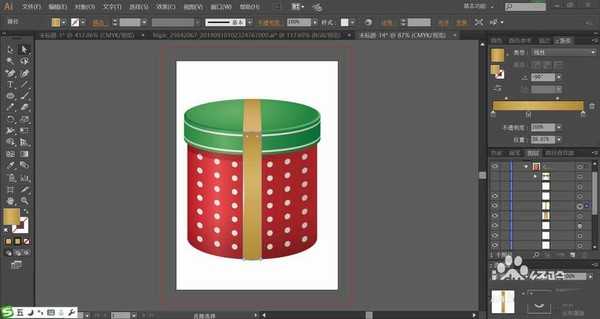 ai怎么设计立体的礼盒图形? ai礼品盒的画法
