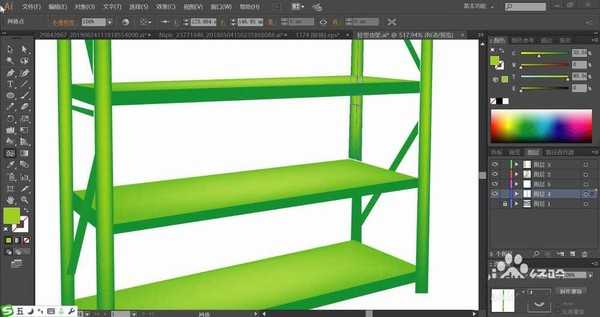 ai怎么手绘货架产品宣传图? ai货架的画法