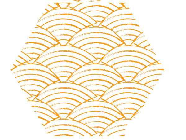 ai怎么设计复古效果的鱼鳞纹图标? ai鱼鳞纹的画法