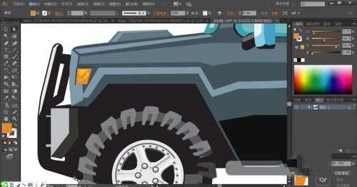 ai怎么设计越野车矢量图 ai越野车的画法
