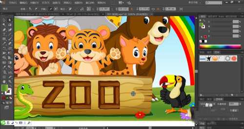 ai怎么手绘动物园插画 ai设计动物园插画教程