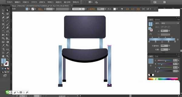 ai怎么绘制椅子图形? ai画椅子矢量图的教程