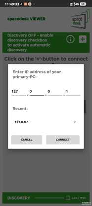 spacedesk有线连接
